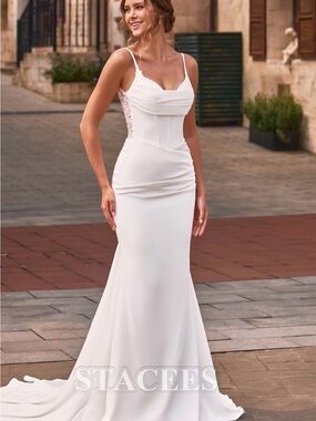 Trumpet/Mermaid Wedding Dress Size 16